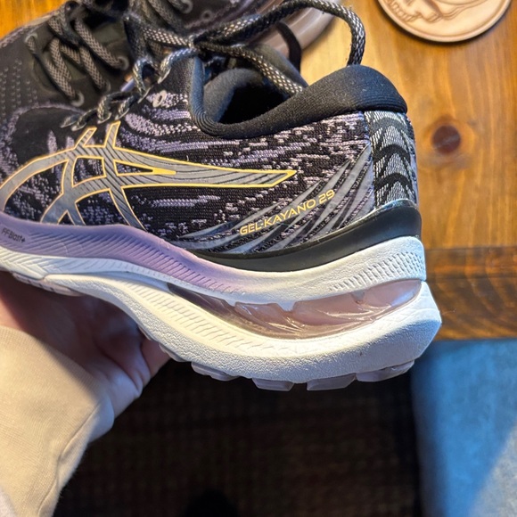 ASICS Dark Grey Purple and White Athletic Sneakers - Picture 7 of 16